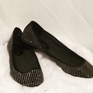 Steve Madden Black Tazorr ballet shoes sz 7.5M